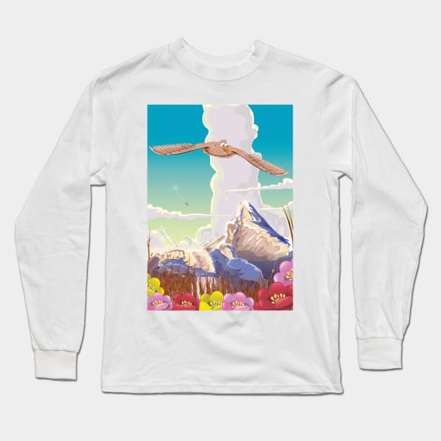 High Flying Eagle Long Sleeve T-Shirt by nickemporium1